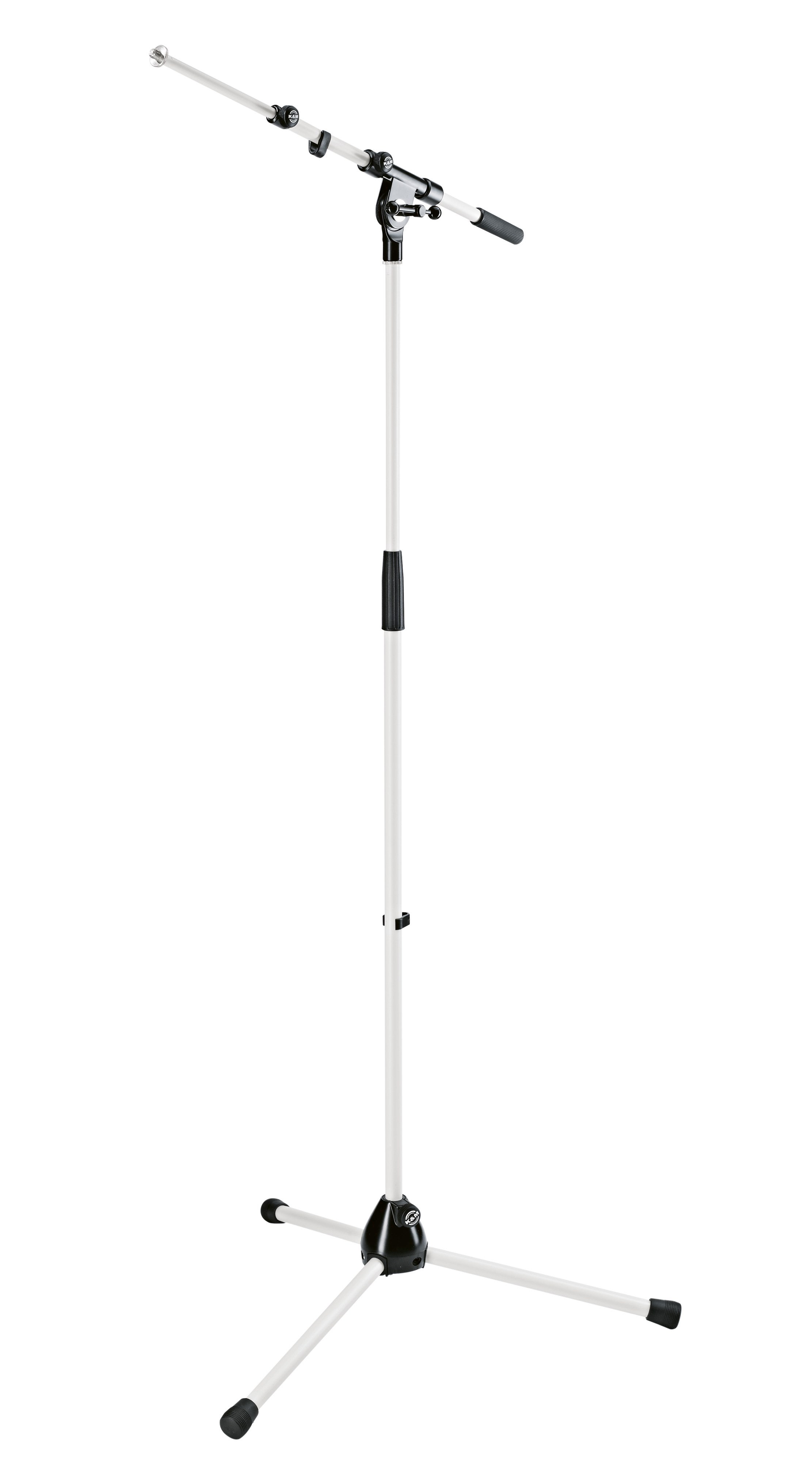 K&M 210/9W MIC.STAND WHITE